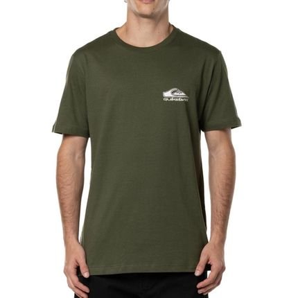 Camiseta Quiksilver Step US WT24 Masculina Verde Militar - Marca Quiksilver