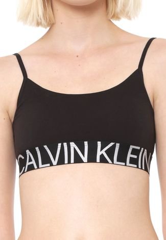Top Calvin Klein Underwear Statement Preto - Compre Agora