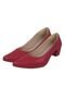 Kit 03 pares de sapato Scarpin feminino salto grosso baixo bico fino branco, preto, vermelho macio conforto. - Marca SACOLÃO DOS CALÇADOS