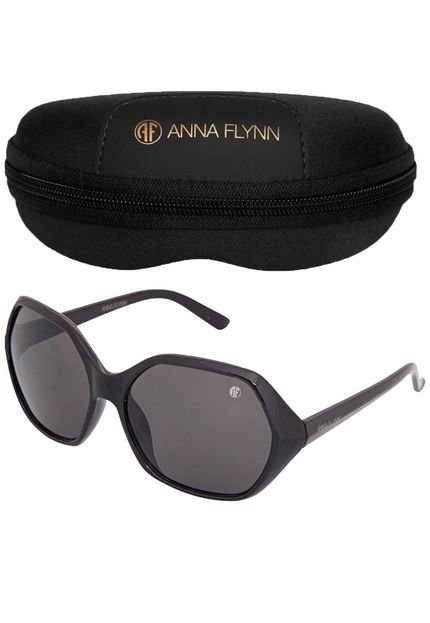 Óculos Solares Anna Flynn Clean Preto - Marca Anna Flynn