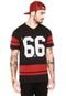 Camiseta New Era Atlanta Falcons Preta/Vinho - Marca New Era