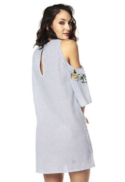 Vestido azul best sale dafiti