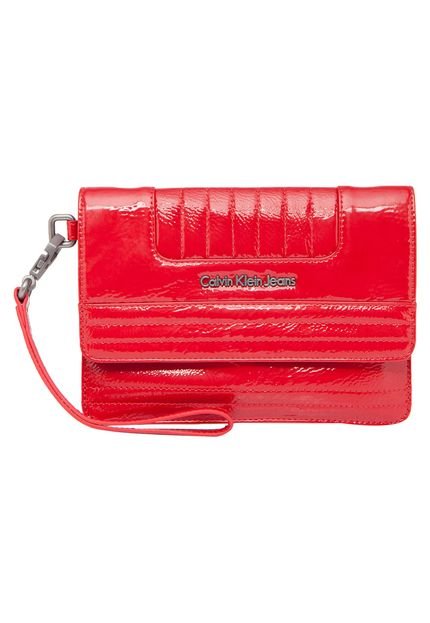 Bolsa Calvin Klein Pequena Verniz Vermelho - Marca Calvin Klein