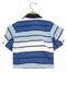 Camisa Polo Tigor T. Tigre Infantil Listras Azul/Branca - Marca Tigor T. Tigre
