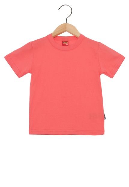 Camiseta Manga Curta Kyly Infantil Basic Coral - Marca Kyly