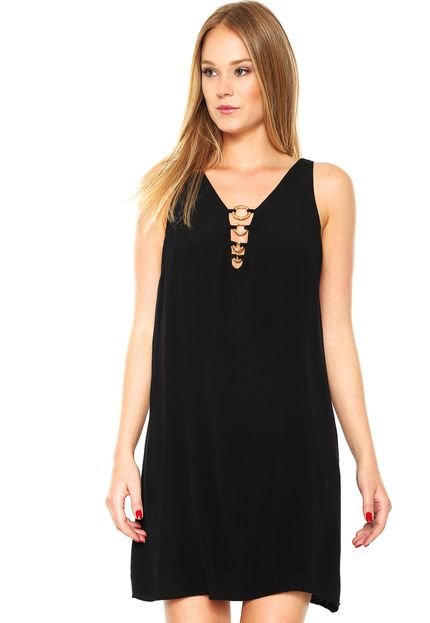 Vestido Colcci Curto Argolas Preto - Marca Colcci