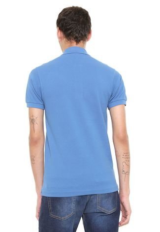 Camisa Polo Lacoste Classic Fit Azul