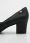 Peep Toe VIA UNO Salto Grosso All Day Preto - Marca VIA UNO