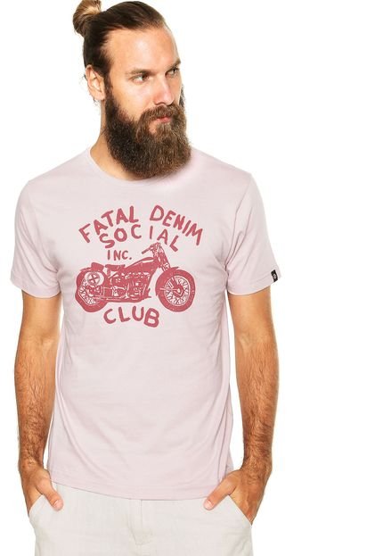 Camiseta Fatal Social Club Rosa - Marca Fatal Surf