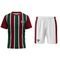 Kit Mini Craque Toy Camiseta e Bermuda Braziline Fluminense  - Verde/Grená - Marca braziline