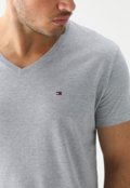 Camiseta Tommy Hilfiger Reta Icon Cinza - Marca Tommy Hilfiger