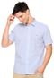 Camisa Aramis Slim Quadriculado Branca/Azul - Marca Aramis