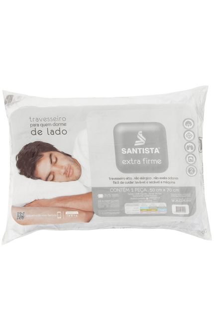 Travesseiro Santista Extra Firme Branco - Marca Santista