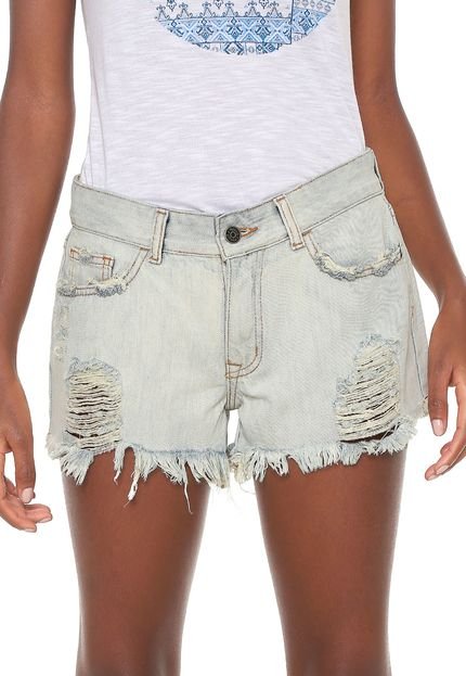 Short Jeans Rip Curl Reto Destroyed Azul - Marca Rip Curl