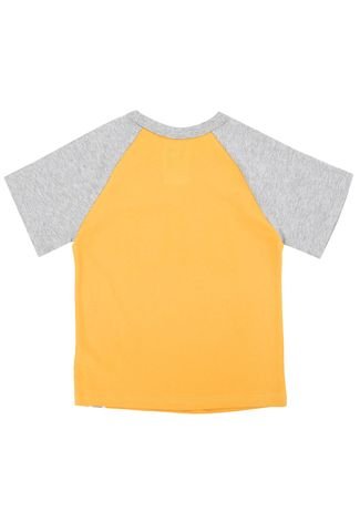 Camiseta GAP Infantil Bicolor Amarela