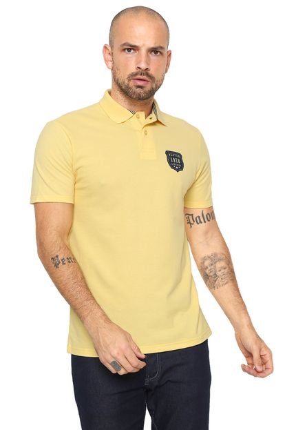 Camisa Polo Malwee Reta Amarela - Marca Malwee