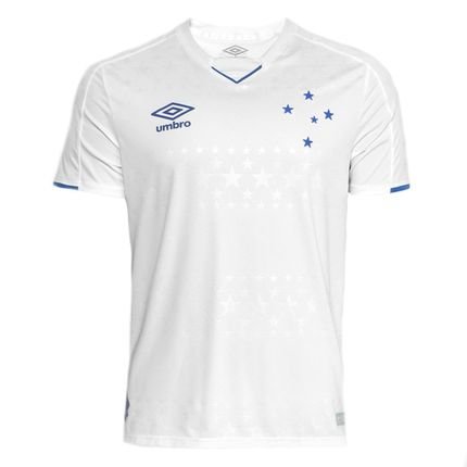 Camisa Umbro Cruzeiro Oficial II 2019 (Classic S/N) Masculina - Branco - Marca Umbro