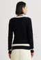 Blusa Tricot Lauren Ralph Lauren Ajustada Logo Preto - Marca Lauren Ralph Lauren