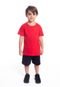 Camiseta Basic Streetwear Infantil - Vermelho - Marca Brunx Ind