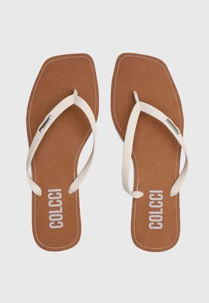 Chinelo Colcci Logo Branco - Marca Colcci