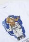 Camiseta Polo Ralph Lauren Infantil Ursinho Branca/Azul - Marca Polo Ralph Lauren