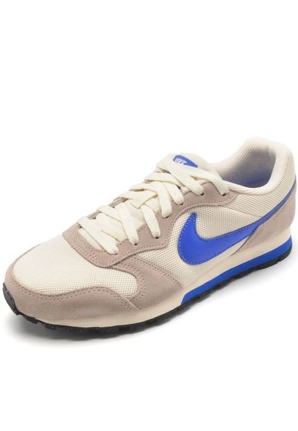 Tênis Nike Sportswear Md Runner Bege/Azul - Marca Nike Sportswear