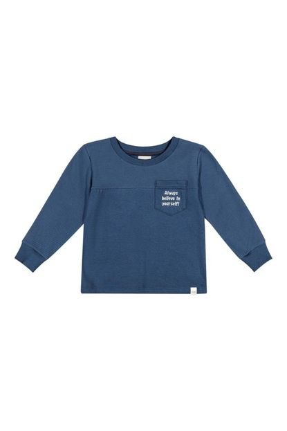 Camiseta Infantil Menino Believe In Yourself Colorittá Azul - Marca Colorittá