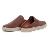 Tênis Mule Masculino em Couro Casual Lecas Palmilha Gel Conforto Casual Marrom - Marca Lecas