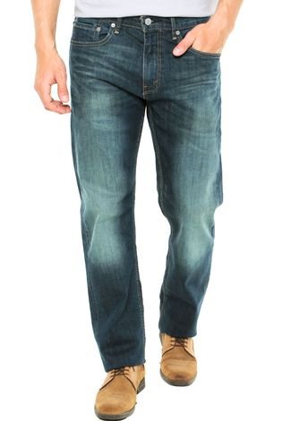 Calça Jeans Levis 505 Skinny Estonada Azul
