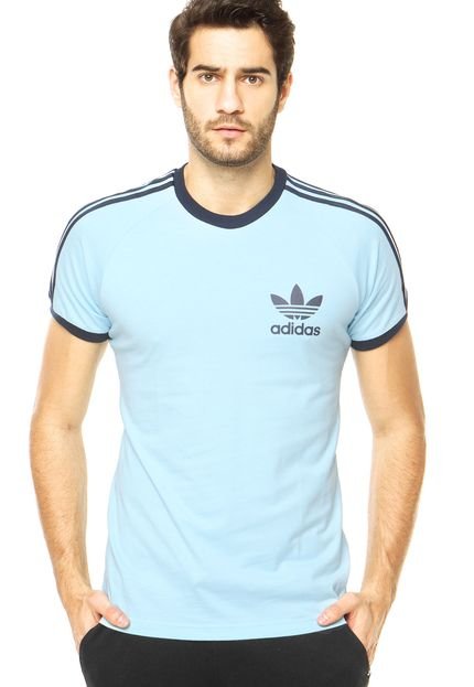 Camiseta adidas Originals Listras Azul - Marca adidas Originals