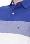 Camisa Polo Tommy Hilfiger Reta Dylan Azul/Branca - Marca Tommy Hilfiger
