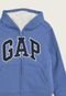 Blusa Infantil de Moletom GAP Logo Bordado Azul - Marca GAP