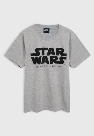 Camiseta Fakini Infantil Star Wars Cinza
