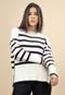 Blusa De Tricot Manga Longa Zebra - Marca Amazonia Vital