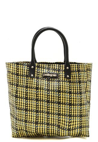 bag fit - xadrez amarelo