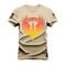 Camiseta Plus Size Shirt Premium 30.1 Algodão Estampada Nexstar Brasão  - Bege - Marca Nexstar