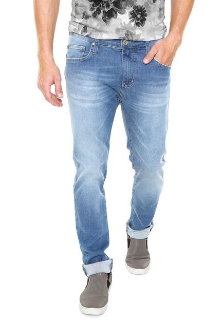 Calça Jeans Colcci Reta Pespontos Azul - Marca Colcci