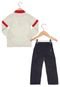 Conjunto Elian Bear 2 Infantil Cinza - Marca Elian