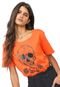 Camiseta Cavalera Skull And Roses Laranja - Marca Cavalera