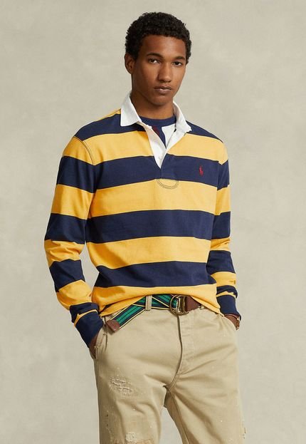 Camisa Polo Polo Ralph Lauren Reta Logo Amarela - Marca Polo Ralph Lauren