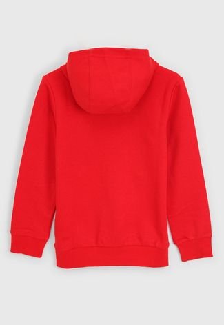 Blusa de Moletom adidas Performance Infantil Big Logo Vermelha
