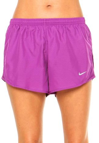 Nike Purple Shorts! Tamanho M com Bolsos. Linha Especial Atlética. Roxo com  Detalhes em Branco., Shorts Feminino Nike Usado 95212642