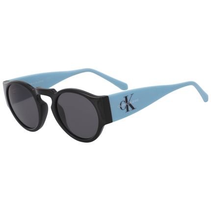 Óculos de Sol Calvin Klein Jeans CKJ18500S 001/47 Preto/Azul - Marca Calvin Klein Jeans