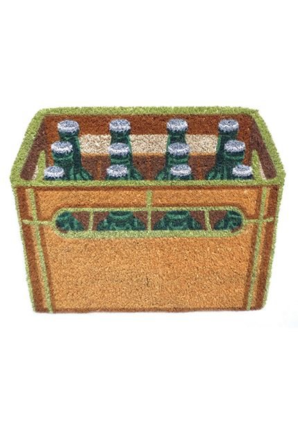 Capacho Urban Fibra de Coco Beer Crate 60x46cm Laranja - Marca Urban