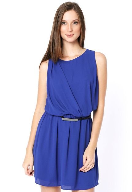 Vestido MNG Barcelona Fyvel Azul - Marca MNG Barcelona