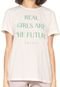 Camiseta Colcci Girls Are The Future Off-white - Marca Colcci