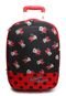 Mala Luxcel Infantil Minnie Mouse 19 Preta/Vermelha - Marca Luxcel