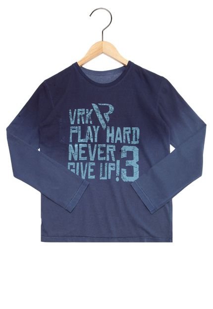 Camiseta Manga Longa VR KIDS Estampada Infantil Azul - Marca VRK KIDS
