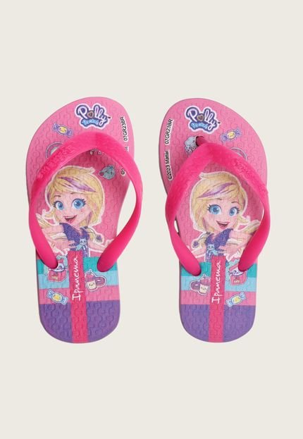 Chinelo Infantil Ipanema Kids Polly Pocket Rosa - Marca Ipanema Kids