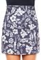 Saia Colcci Sereia Floral Azul-Marinho - Marca Colcci